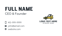 Construction Road Roller Business Card