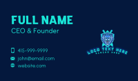 Lion Shield Swords Business Card Design