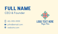 Multicolor Flower  Business Card