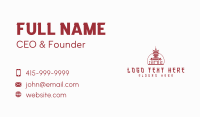 Chinese Temple Pagoda Business Card Design