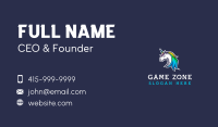 Mythical Gaming Unicorn Business Card Image Preview