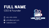 Glitchy Sports Vlogger Business Card