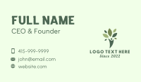 Wellness Therapy Leaf Business Card