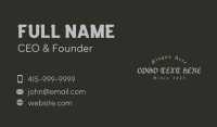 Gothic Typography Wordmark Business Card Design