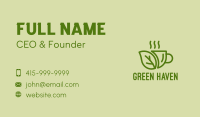 Green Coffee Drink  Business Card Image Preview