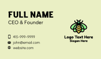 Monoline Honeybee Insect Business Card