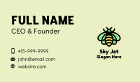 Monoline Honeybee Insect Business Card