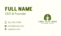 Female Afro Vines Business Card