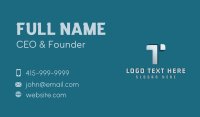 Generic Brand Letter T Business Card