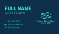 Green Twin Fish  Business Card