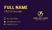 Lightning Bolt Business Card example 2