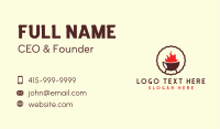 Hot Barbecue Restaurant Business Card Design