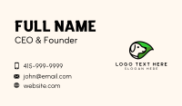 Organic Leaf Dog Business Card