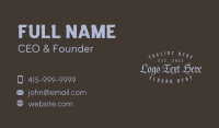 Tattoo Business Card example 1