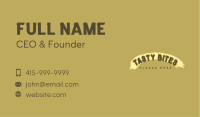 Rustic Pub Bar Wordmark Business Card