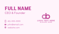 Feminine A & B Business Card