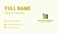 Abstract People Foundation Business Card Design