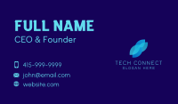 Abstract Tech Startup Business Card