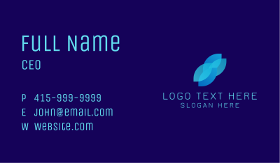 Abstract Tech Startup Business Card