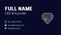 Basketball Sports Shield Business Card