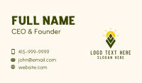 Farming Leaf Sun Business Card