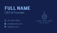 Blue Monoline Electric Guitar Business Card