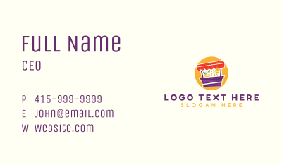 Food Stall Eatery Business Card