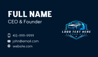 Car Wash Sedan Automotive Business Card