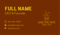 Camping Tent Line Art Business Card
