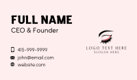 Beauty Business Card example 3