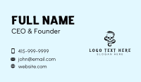 Skull Snake Horror Business Card