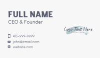 Ink Brush Beauty Business Card