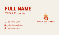 Burning Chicken Restaurant Business Card
