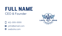 Medicinal Caduceus Serpent Business Card Design