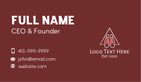 Shoe String Triangle Business Card