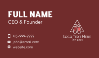 Shoe String Triangle Business Card Design