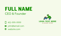 Gardener Turtle Wheelbarrow Business Card