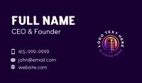 Podcast Microphone Radio Business Card