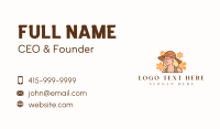 Flower Woman Hat Business Card