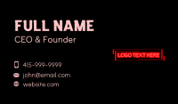 Bottle Service Business Card example 4