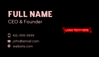 Glow Business Card example 2