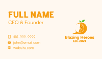 Orange Slice Chat Business Card Image Preview