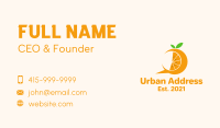 Orange Slice Chat Business Card Image Preview