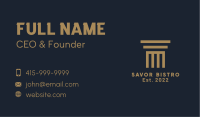 Greek Architecture Pillar Business Card