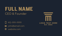 Legal Business Card example 1