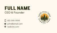 Pine Tree Forest Business Card