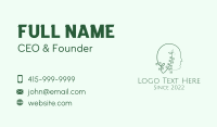Organic Mental Health Therapy  Business Card Design