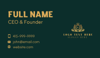 Gold High End Royal Shield Business Card