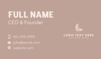 Boho Moon Flower Boutique Business Card