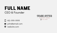 Oriental Japanese Wordmark Business Card